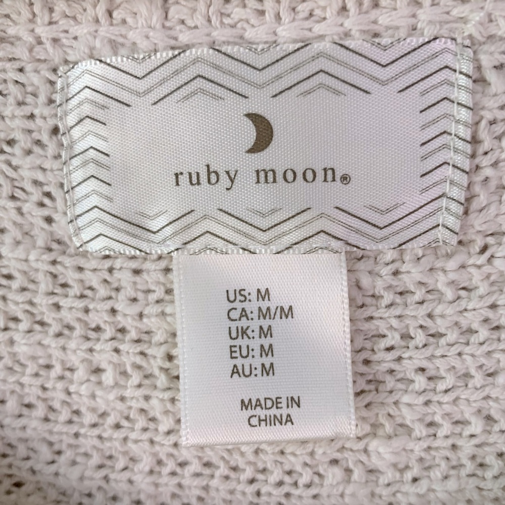 Anthropologie Ruby Moon Boho Cream Textured Expos… - image 7